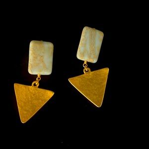 Beautiful stone earrings